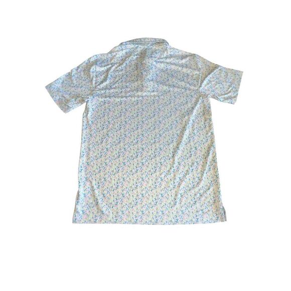 Walter Hagen men’s S Clubhouse Golf Polo Shirt Yellow Fresco Lemon Sorbet Print - Picture 5 of 7